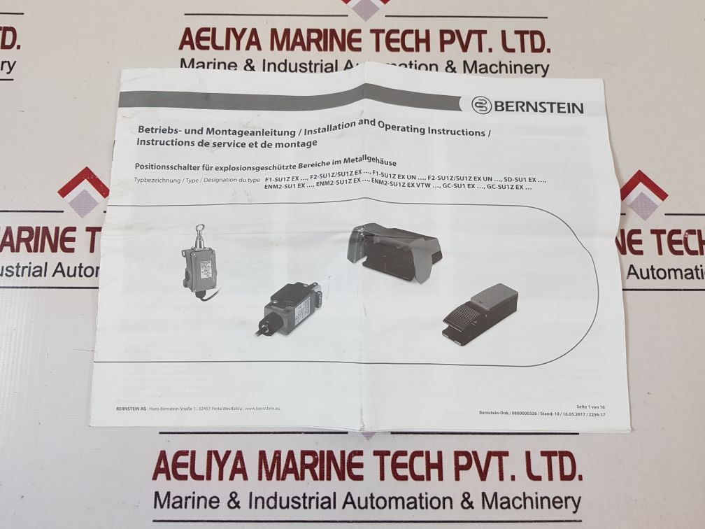 Bernstein Enm2-su1Z Ex Aht -5M-limit Switch