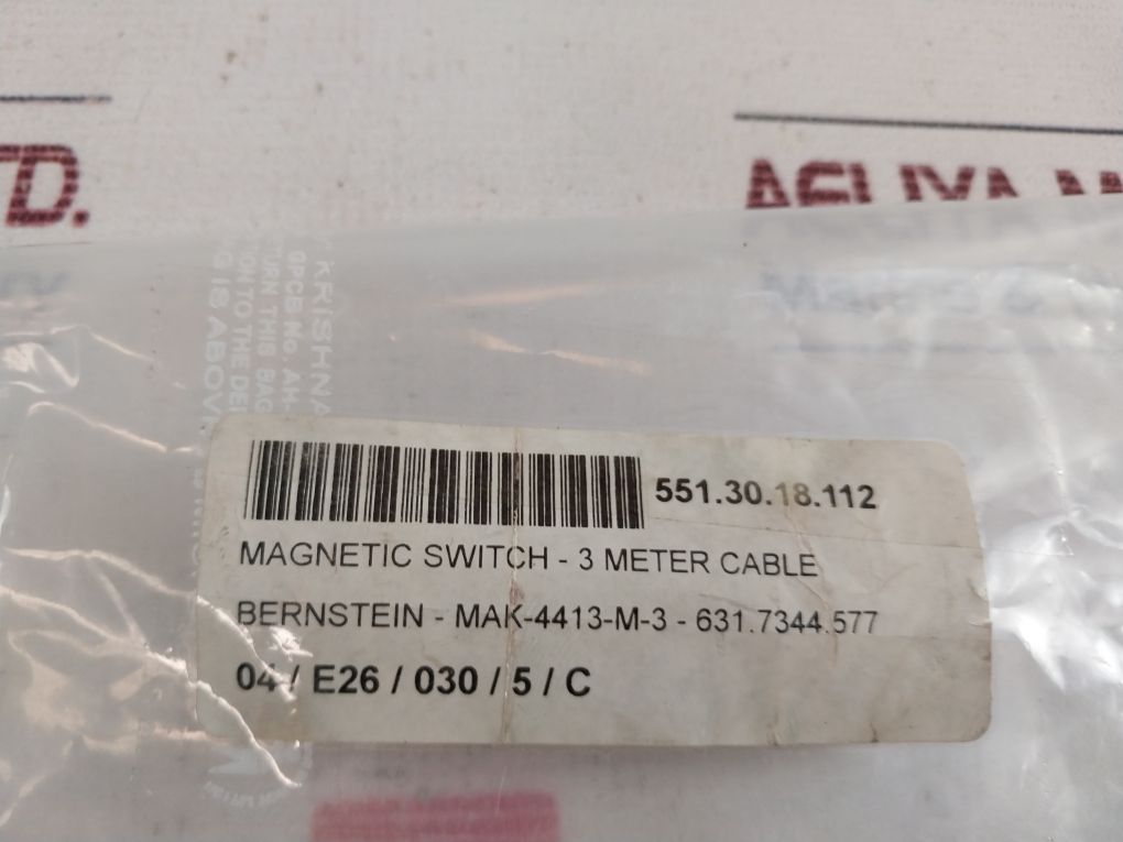 Bernstein Mak-4413-m-3 Magnetic Switch- 3 Meter Cable