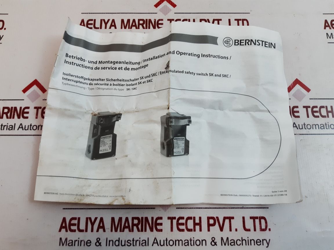 Bernstein Skc-a1Z M Safety Switch