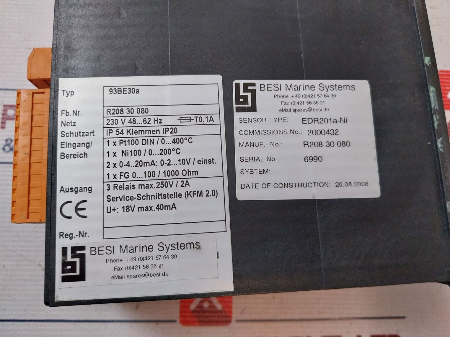 Besi Marine 93Be30A Remote Control System