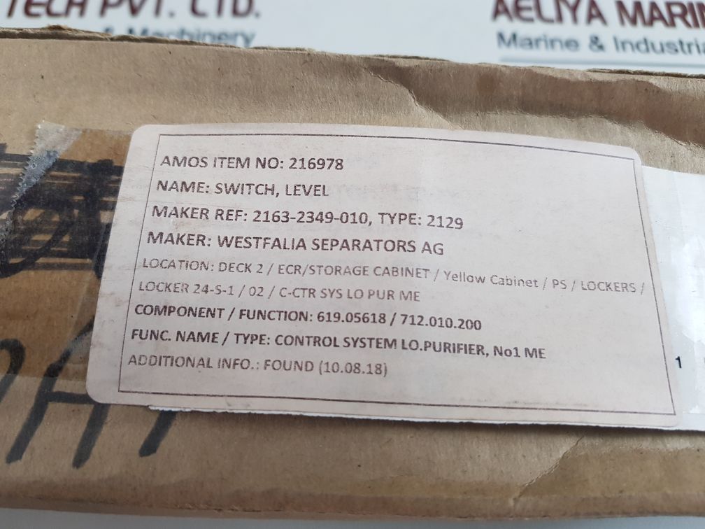 Bestobell Mobrey 2129 Magnetic Level Switch
