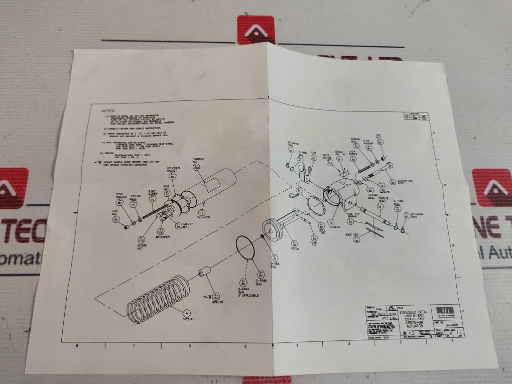 Bettis 038504 Service Kit