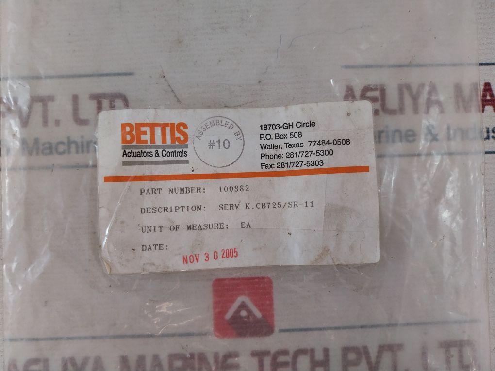 Bettis Cb725/Sr-11 Actuator Seal Kit