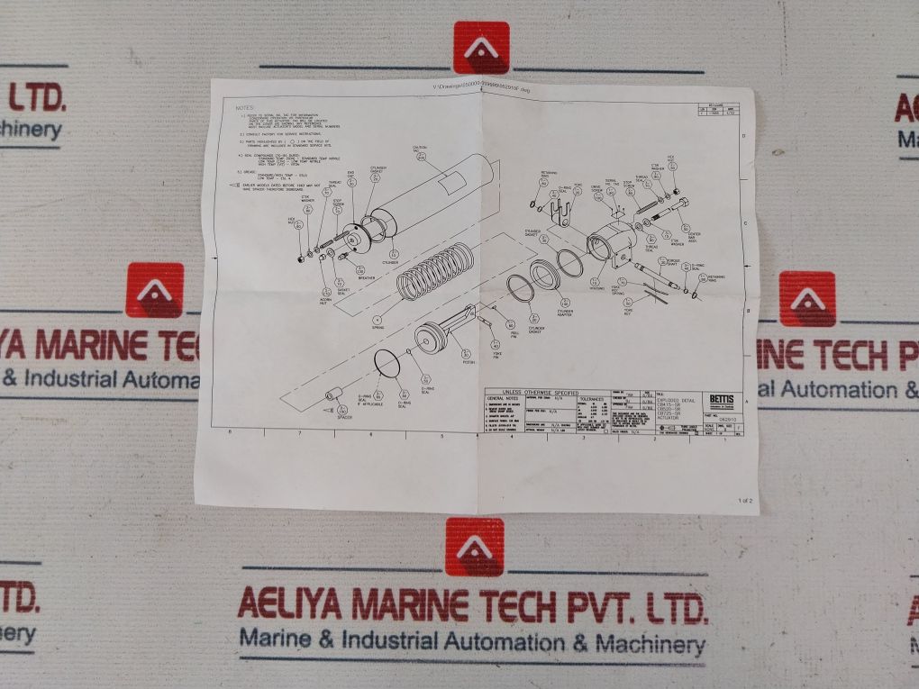 Bettis Cb725/Sr-11 Actuator Seal Kit