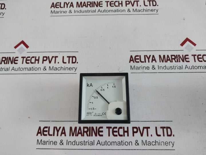 Bew Be-72 Panel Meter -1.5-0-1.5 Ka