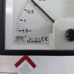 Bew Be-72 Panel Meter -1.5-0-1.5 Ka