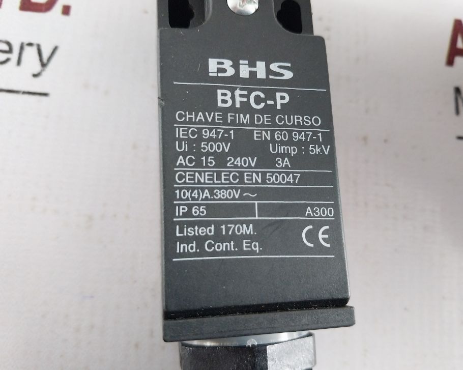 Bhs Bfc-p Limit Switch
