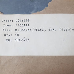 Bi-polar Plate, 12M, Titanium