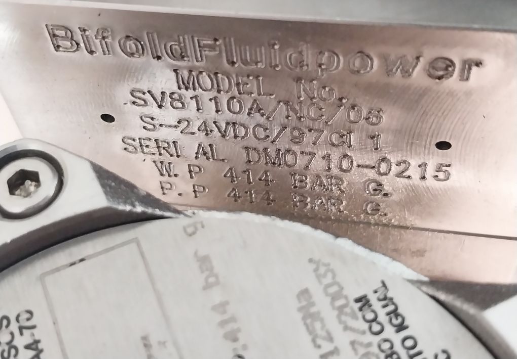 Bifold Fluidpower 97Ci Sv8110A/Nc/06 High-quality Solenoid Valve