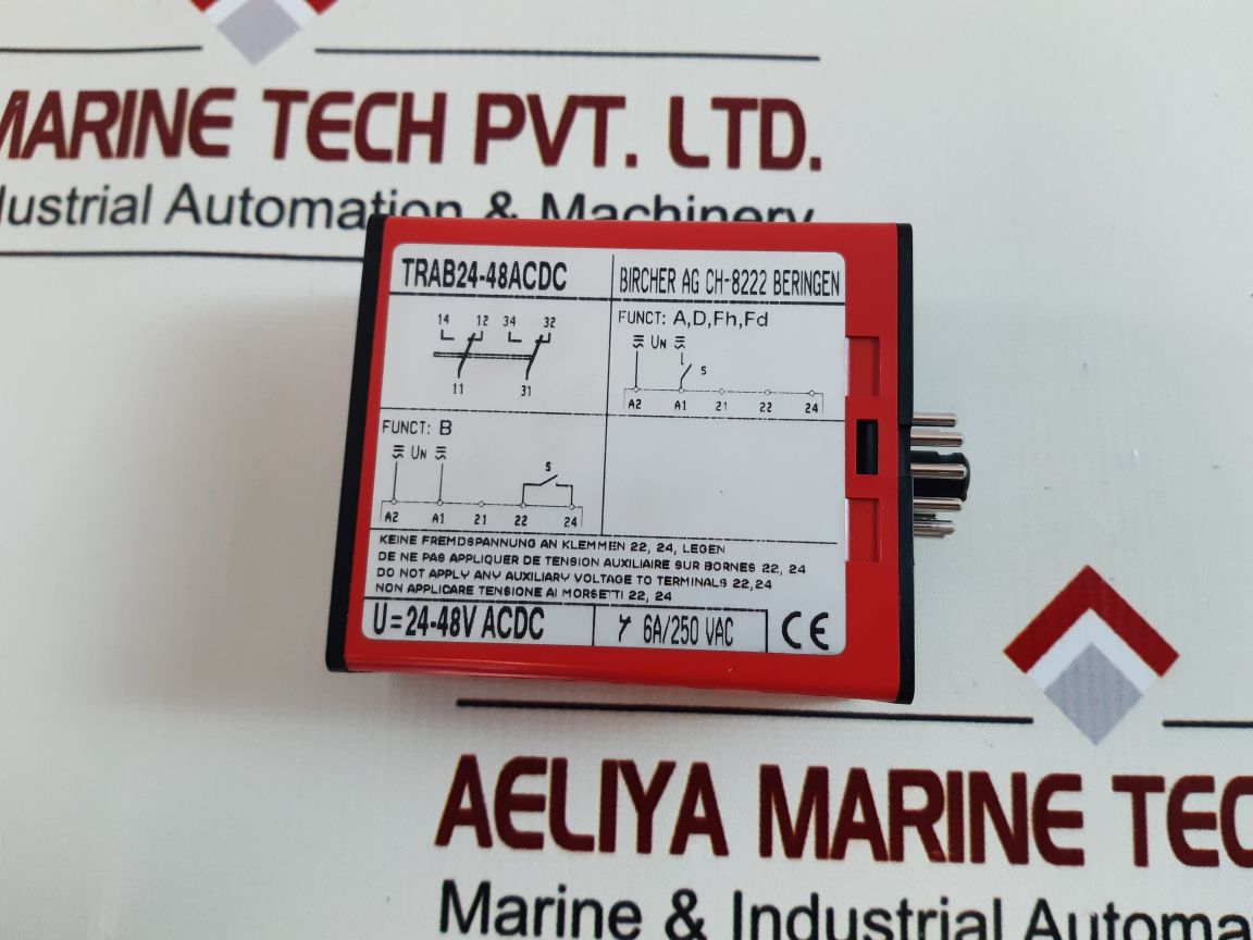 Bircher Trab24-48Acdc Time Delay Relay