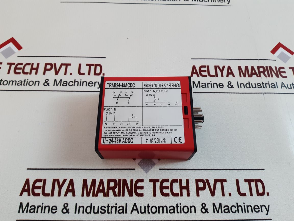 Bircher Trab24-48Acdc Time Delay Relay