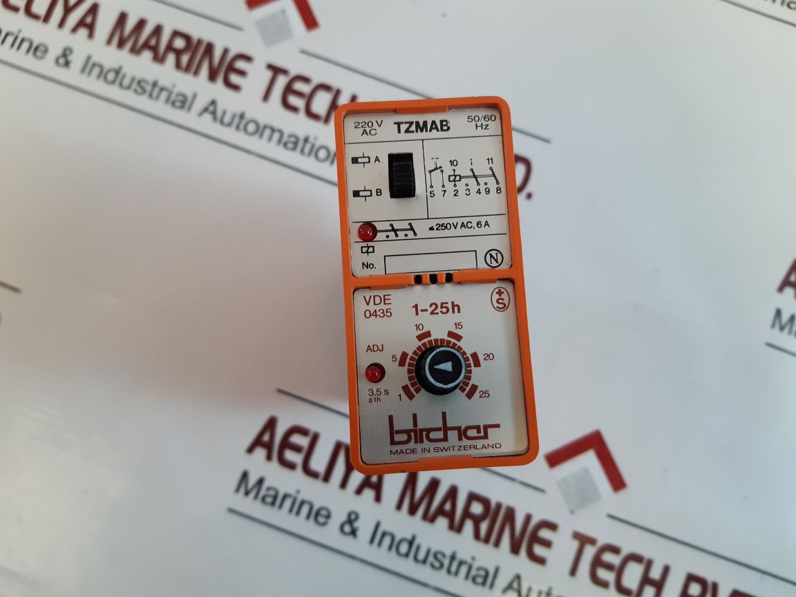 Bircher Tzmab Time Delay Relay 1-25H