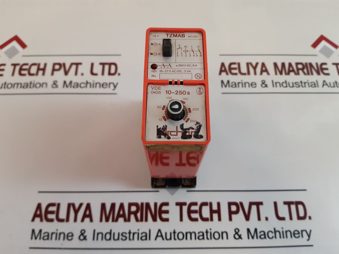 Bircher Tzmab Time Delay Relay 10-250S