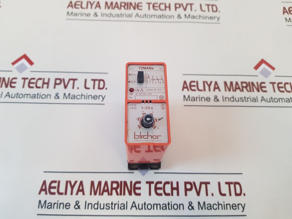 Bircher Tzmaba Vde 0435 Time Delay Relay 1-25S 