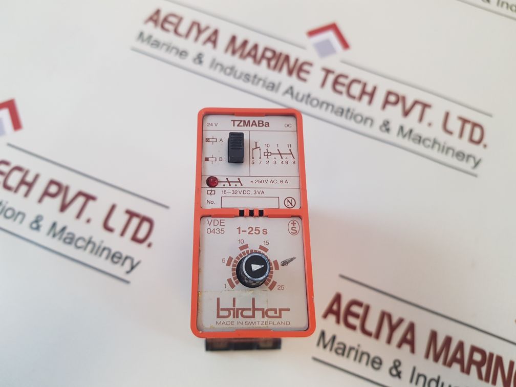 Bircher Tzmaba Vde 0435 Time Delay Relay 1-25S 
