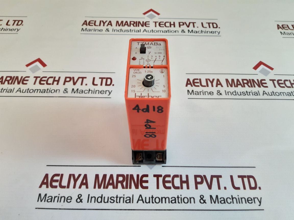 Bircher Tzmaba Vde 0435 Time Delay Relay 1-25S