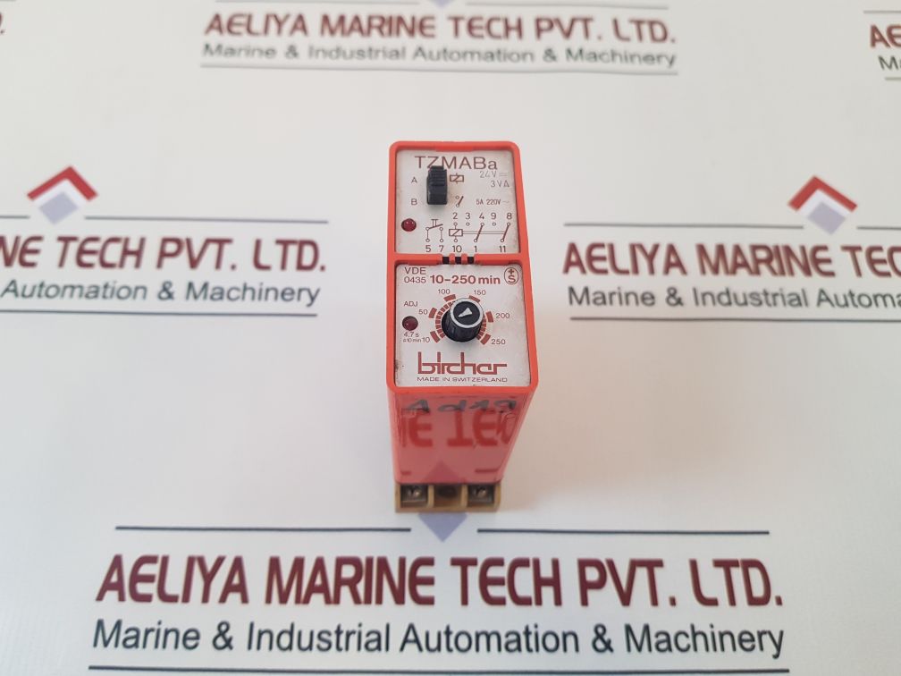 Bircher Tzmaba Time Delay Relay 10-250 Min 
