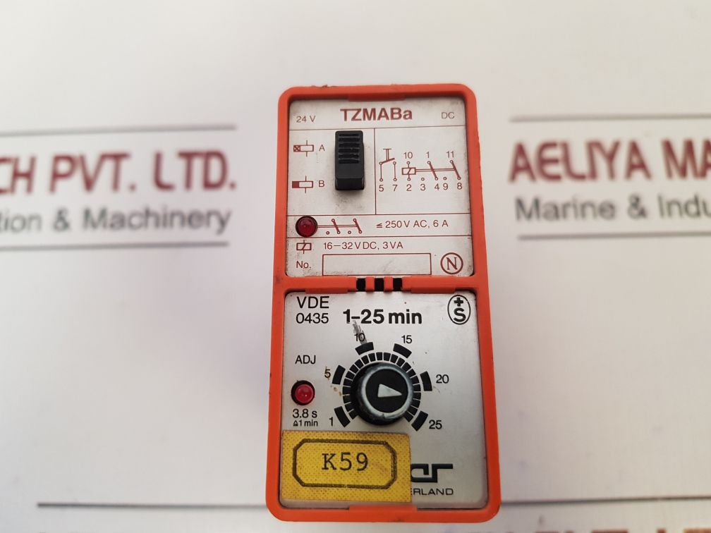 Bircher Tzmaba Time Delay Relay 250V Ac,6A