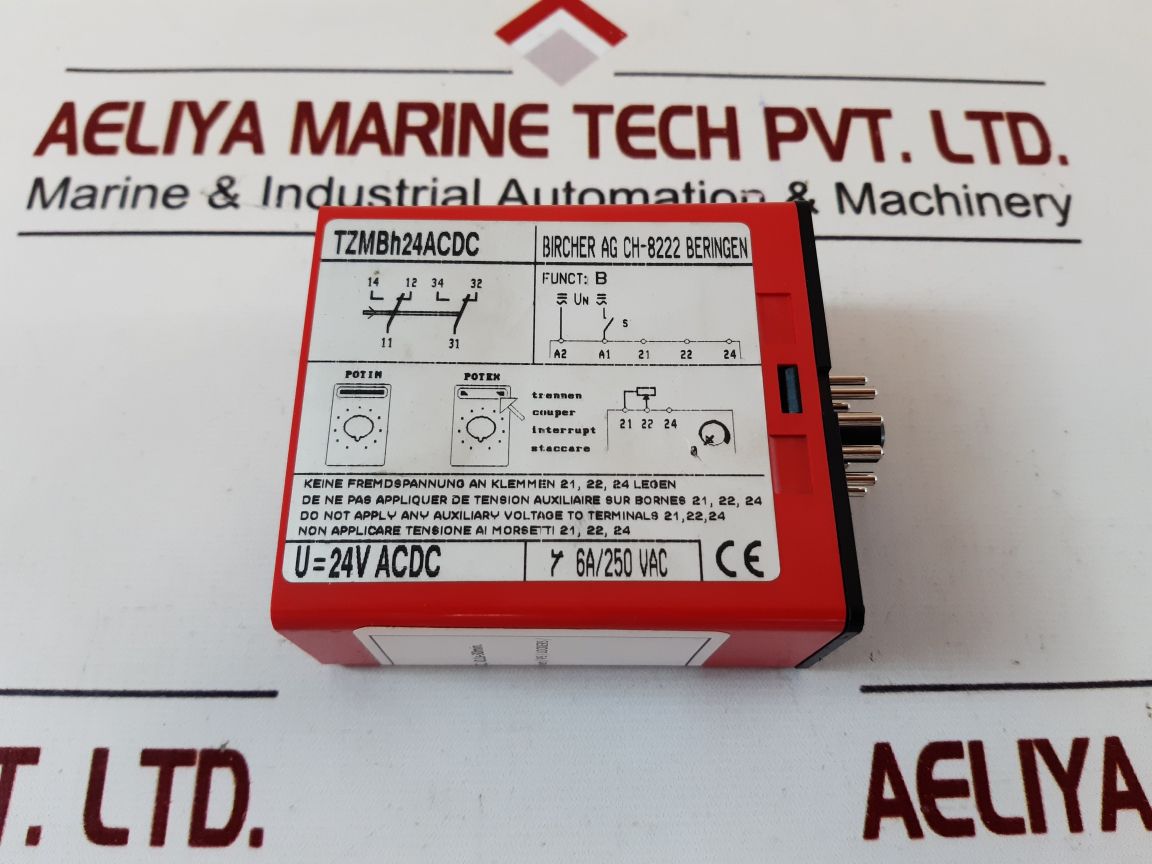 Bircher Tzmbh24Acdc Time Delay Relay 0.1S-30Min
