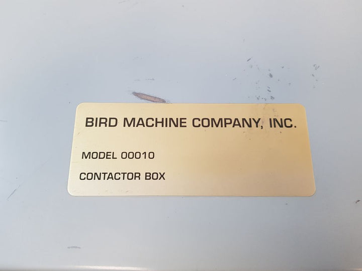 Bird Machine Company 00010 Contactor Box