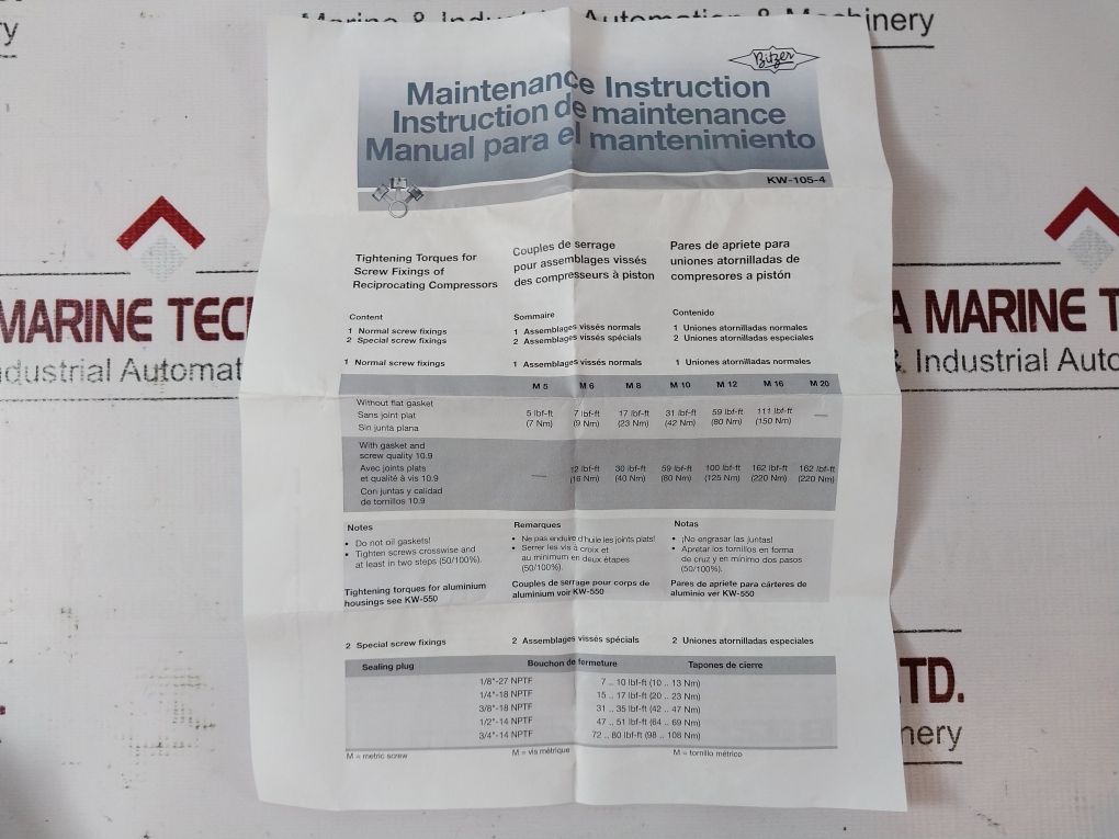 Bitzer 36131007 Shut-off Valve Kit