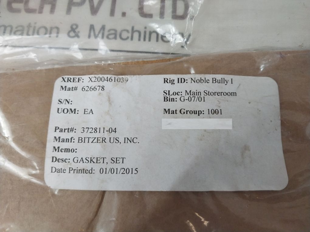 Bitzer 372811-04 Gasket Set