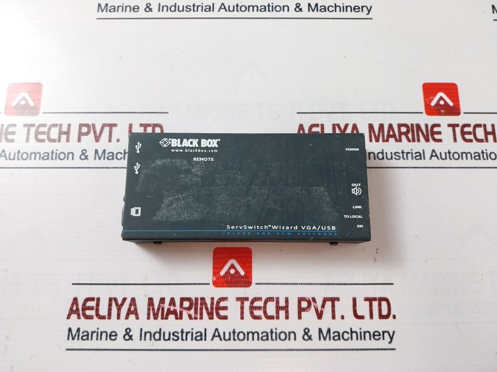 Black Box Acu5050A-r2 Servswitch Wizard Usb Kvm Extender With Audio Remote 5V Dc