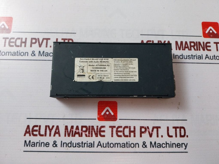Black Box Acu5050A-r2 Servswitch Wizard Usb Kvm Extender With Audio Remote 5V Dc