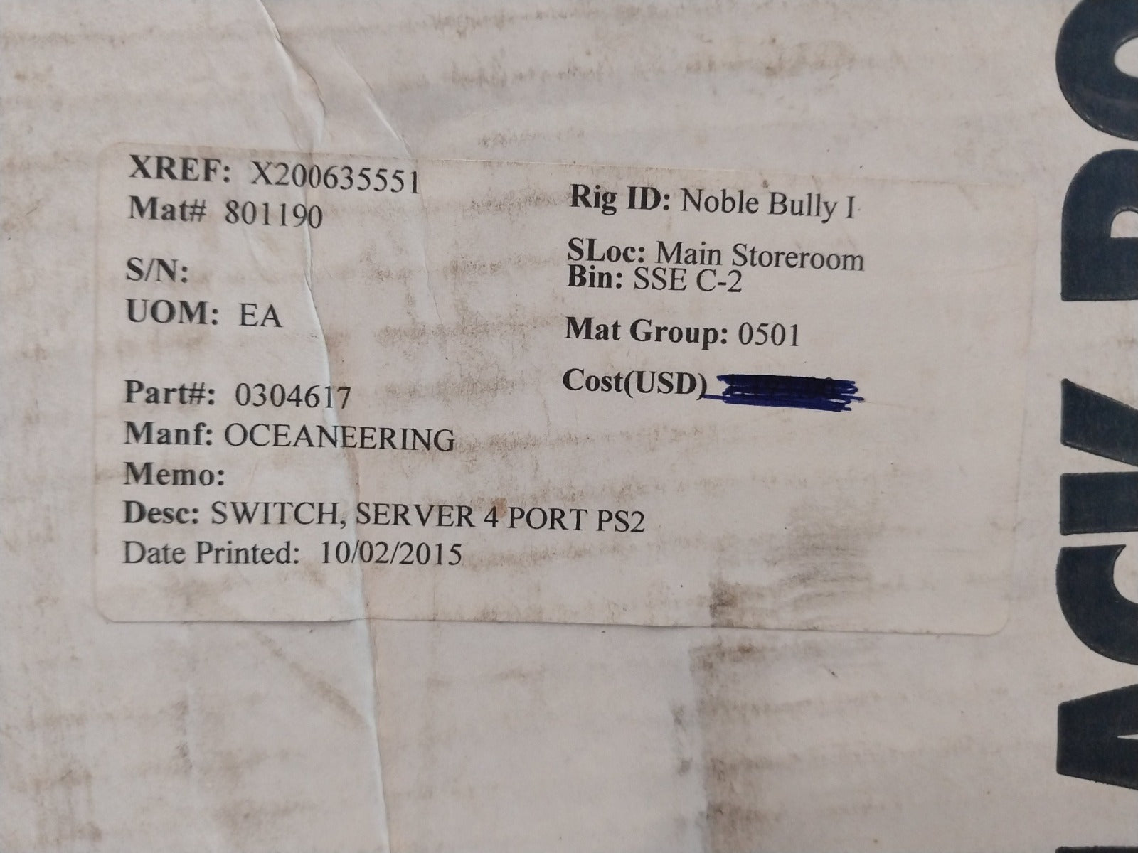 Black Box Kv3104Ma-r5 Switch Server Kit 4 Port Ps2