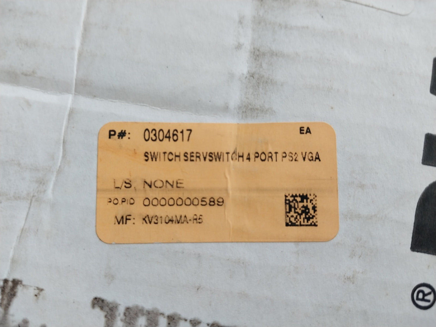 Black Box Kv3104Ma-r5 Switch Server Kit 4 Port Ps2