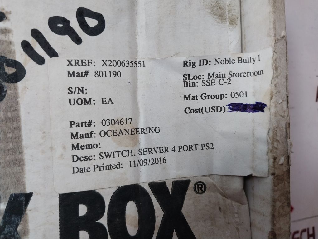 Black Box Kv3104Ma-r5 4 Port Server Switch Ps2