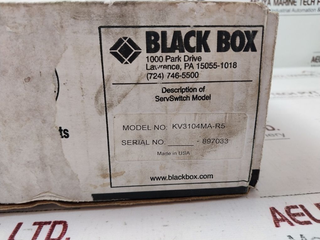 Black Box Kv3104Ma-r5 4 Port Server Switch Ps2