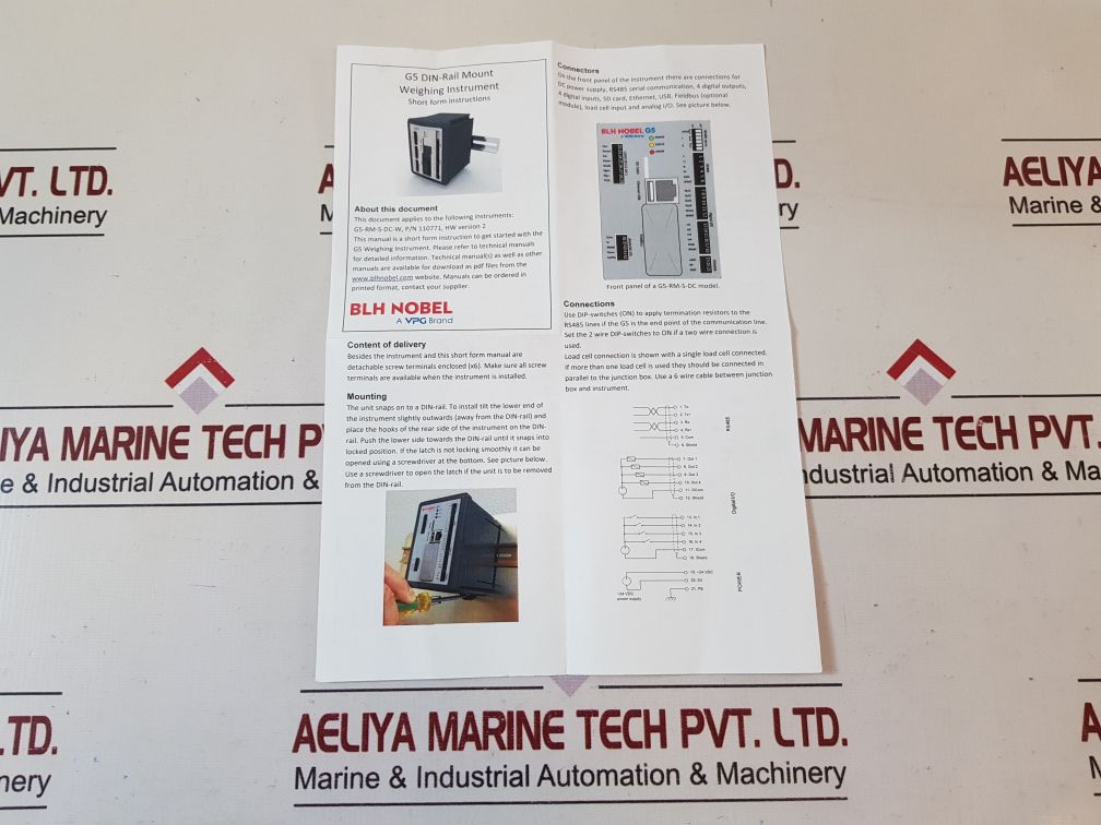 Blh Nobel G5-rm-s-dc-w G5 Din Rail Mount