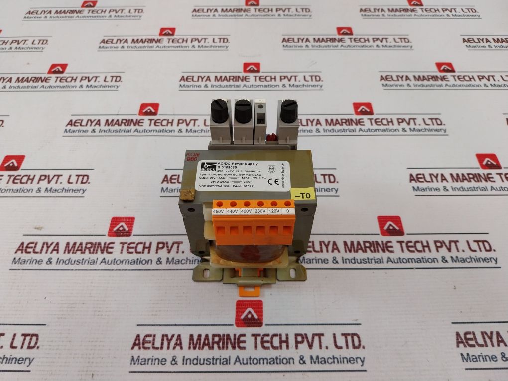Block-trafo B0109085 Ac/Dc Power Supply 24V-1,5Adc