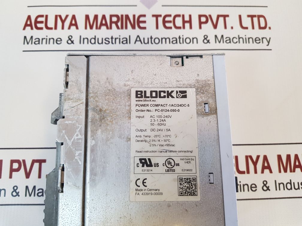 Block Pc-0124-050-0 Power Supply