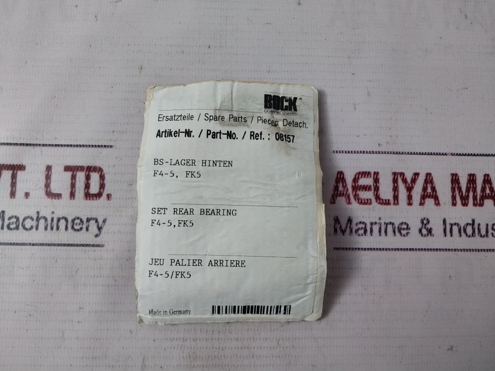 York Marine 08157 Bock Set Rear Bearing