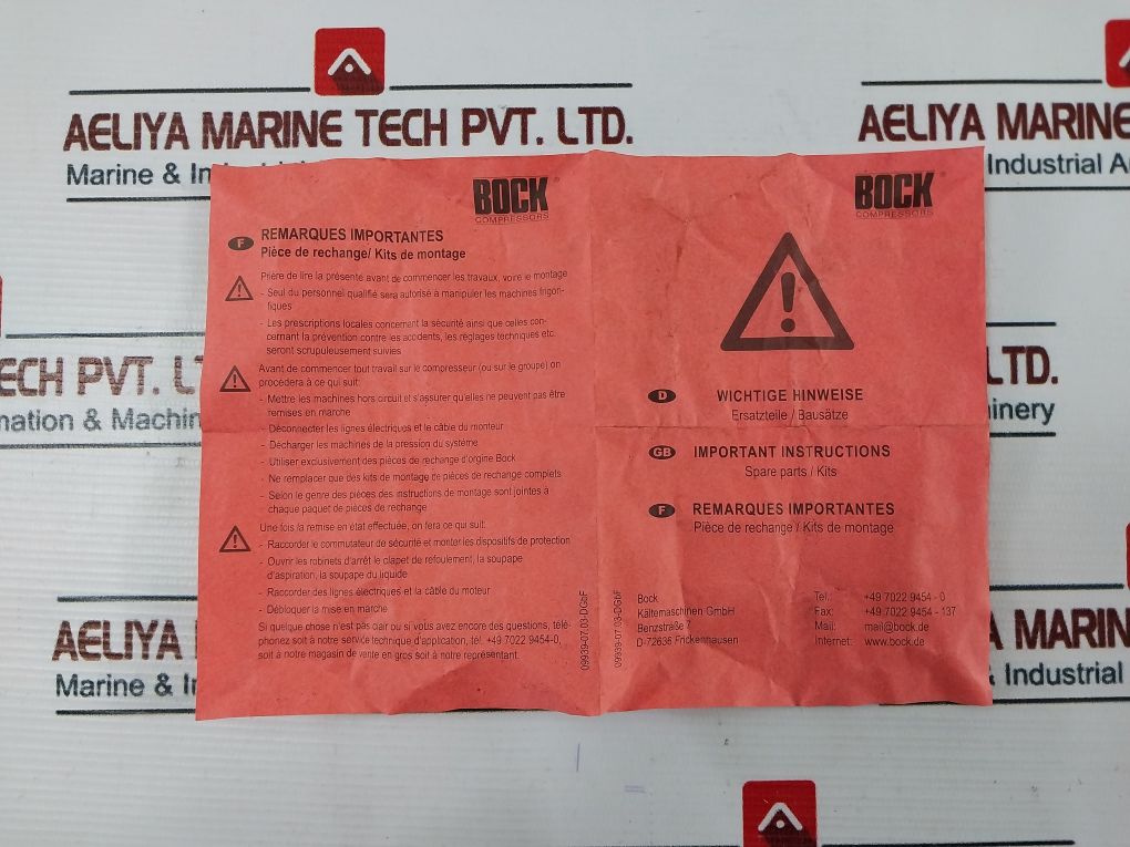 Bock Am5/600+723+846 Set-shaft Seal