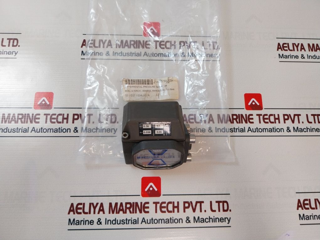 Boll & Kirch 4.36.2 Differential Pressure Indicator 0.38-0.5 Bar
