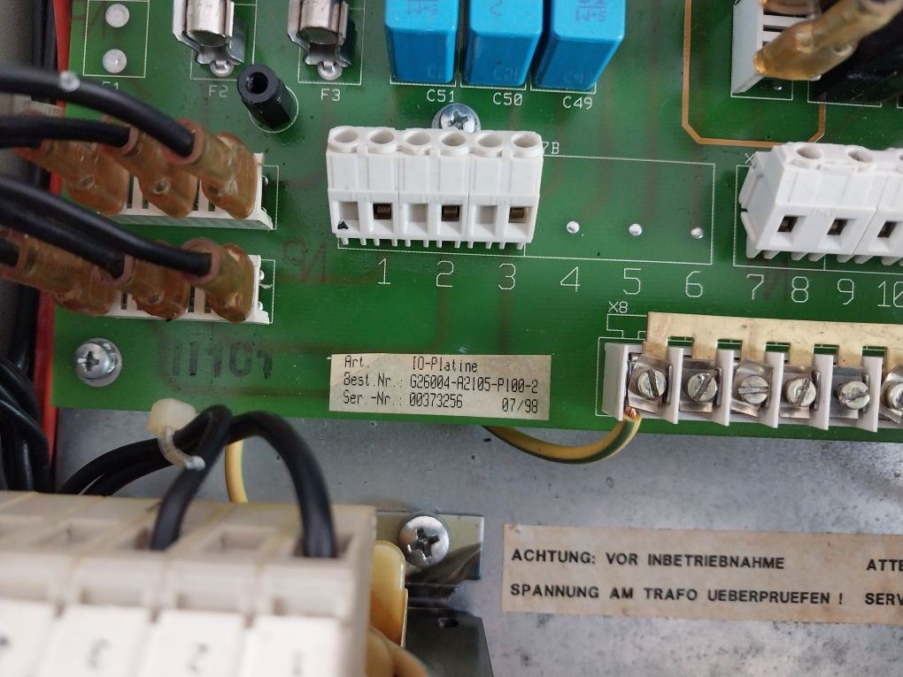 Boll & Kirch Filterbau 220V 60Hz Fuel Filter Control Box