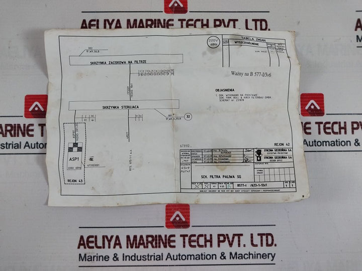 Boll & Kirch Filterbau 220V 60Hz Fuel Filter Control Box