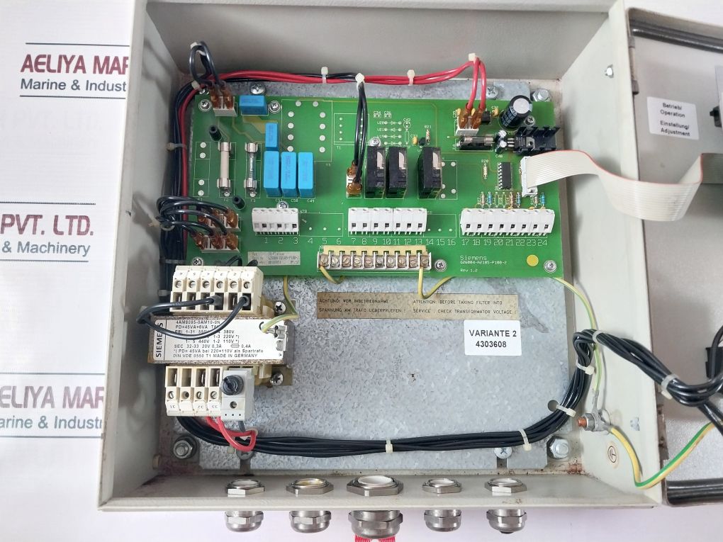 Boll & Kirch Filterbau Asp101 220V 60Hz Me Fuel Filter Control Box