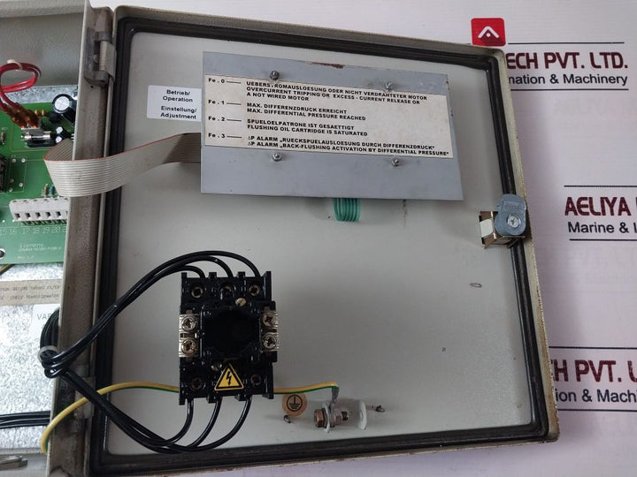 Boll & Kirch Filterbau Asp101 220V 60Hz Me Fuel Filter Control Box