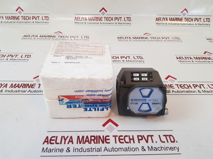 Bollfilter 4.36.2 Differential Pressure Indicator 0550001
