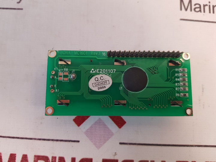 Bona Mc1601 Rev. 1 Lcd Display Module