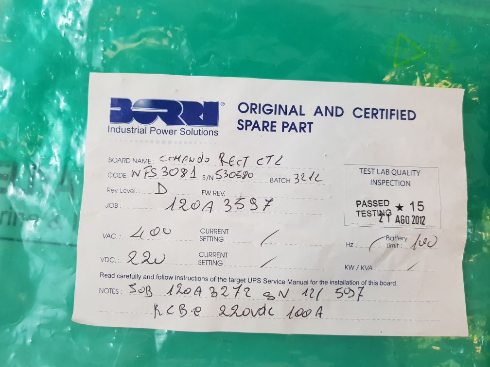 Borri Nfs3081 Board Pb310003D