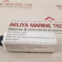 Bosch 0821 100 004 Pressure Switch