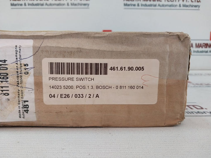 Bosch 0 811 160 014 Pressure Switch
