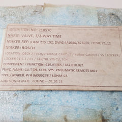 Bosch 0 820 215 102 Pneumatic Timer