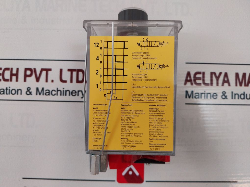 Bosch 0 820 215 102 Pneumatic Timer 0-100S 0 To 150 Psi