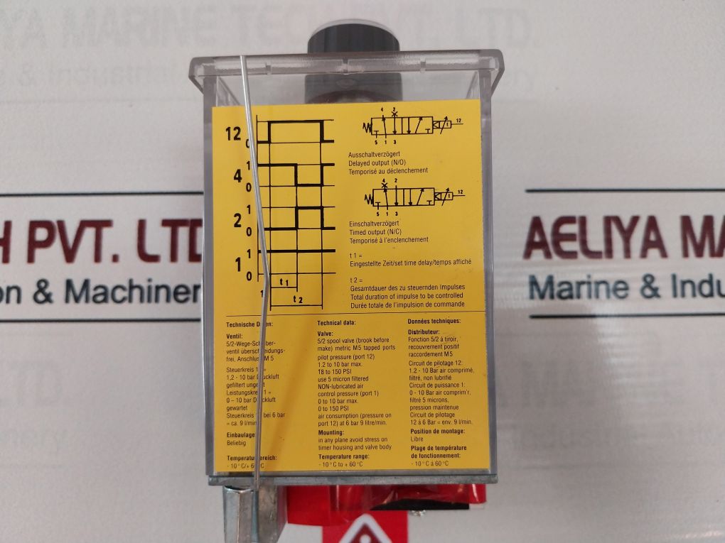 Bosch 0 820 215 102 Pneumatic Timer 0-100S 0 To 150 Psi